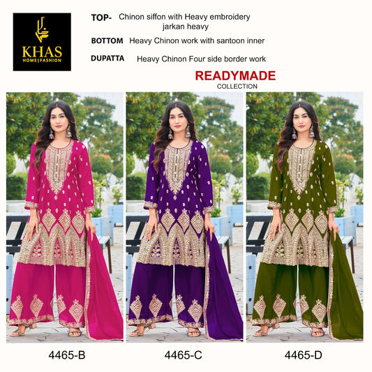 D No 4465 Khas Pakistani Readymade Suits Exporter India