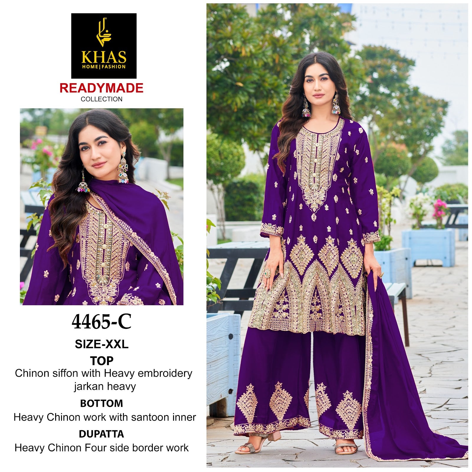 D No 4465 Khas Pakistani Readymade Suits Exporter India