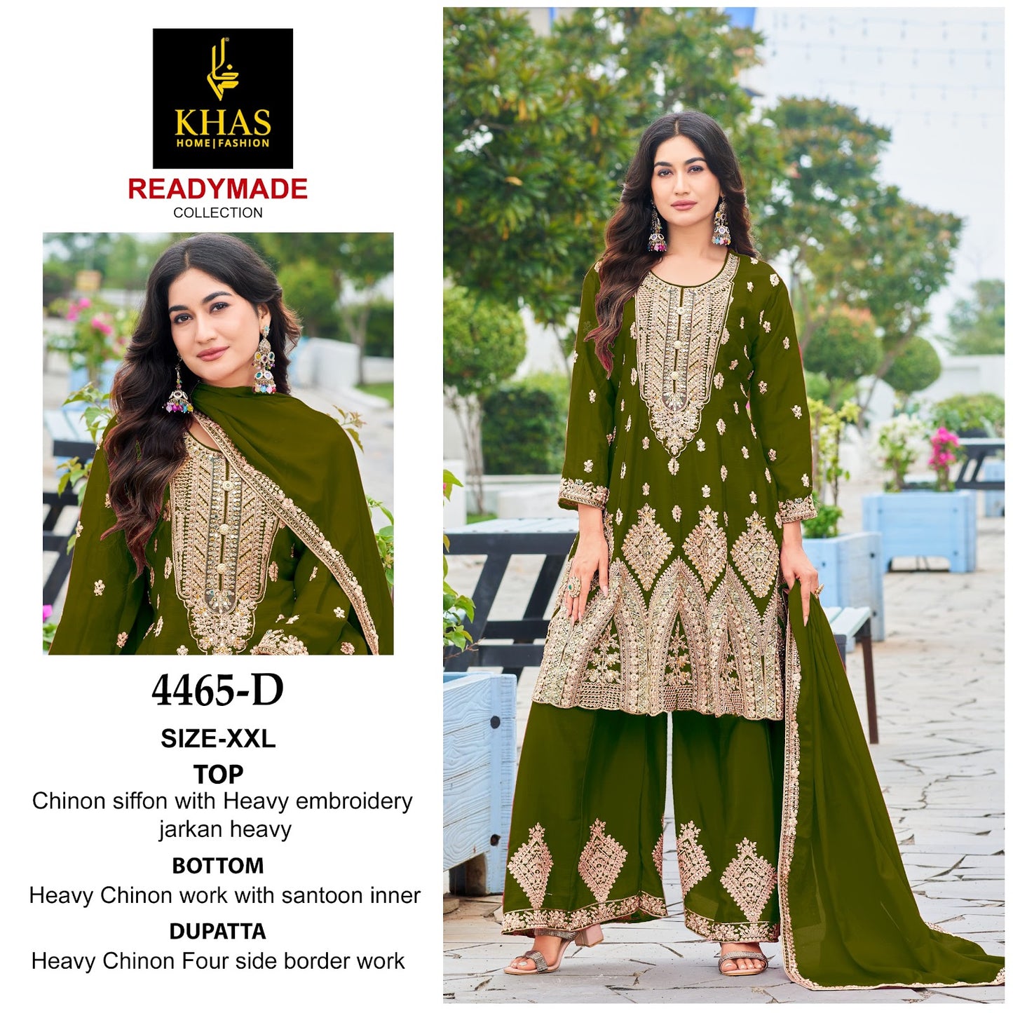 D No 4465 Khas Pakistani Readymade Suits Exporter India
