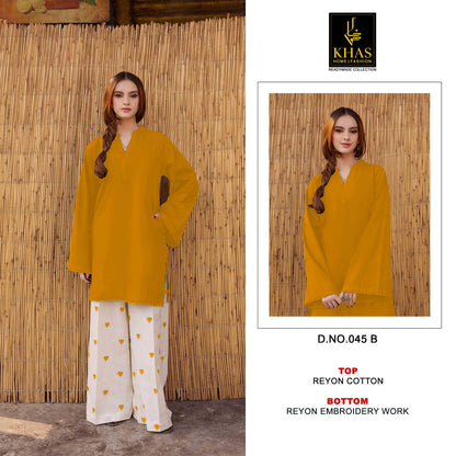 D No 45 Pakistani Khas Rayon Co Ord Set Supplier