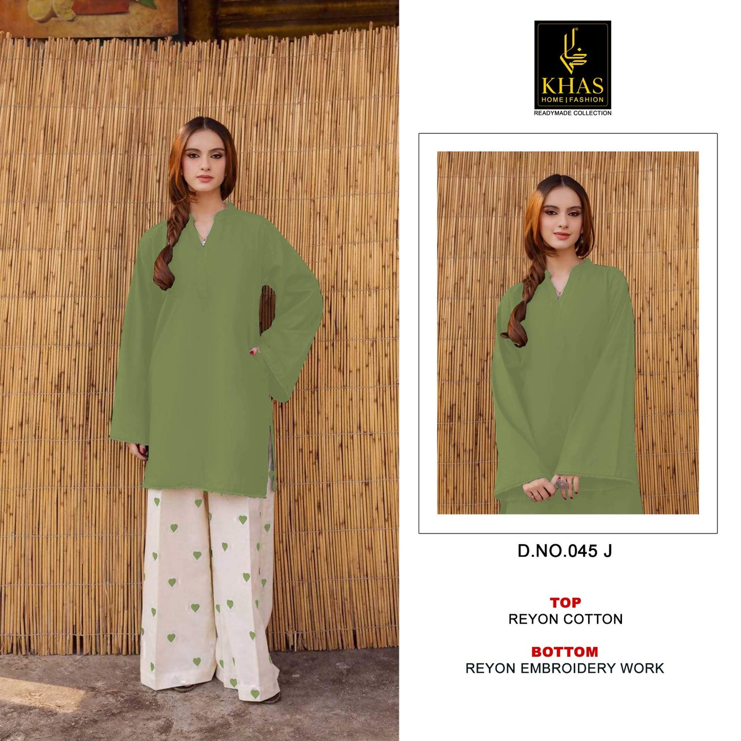 D No 45 Pakistani Khas Rayon Co Ord Set Supplier