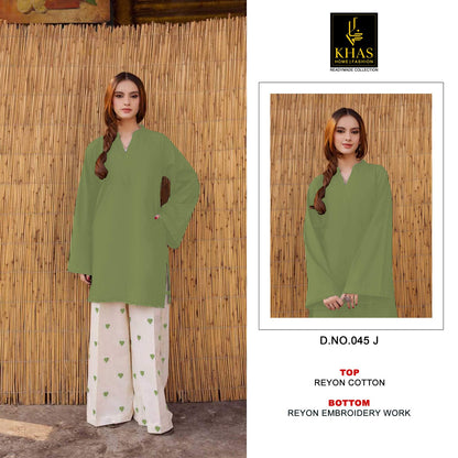 D No 45 Pakistani Khas Rayon Co Ord Set Supplier