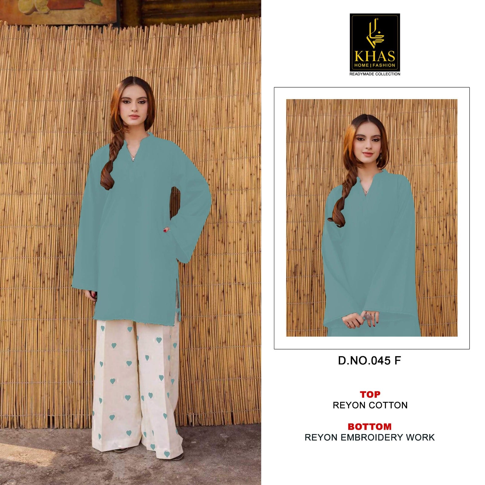 D No 45 Pakistani Khas Rayon Co Ord Set Supplier