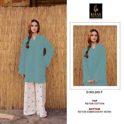 D No 45 Pakistani Khas Rayon Co Ord Set Supplier