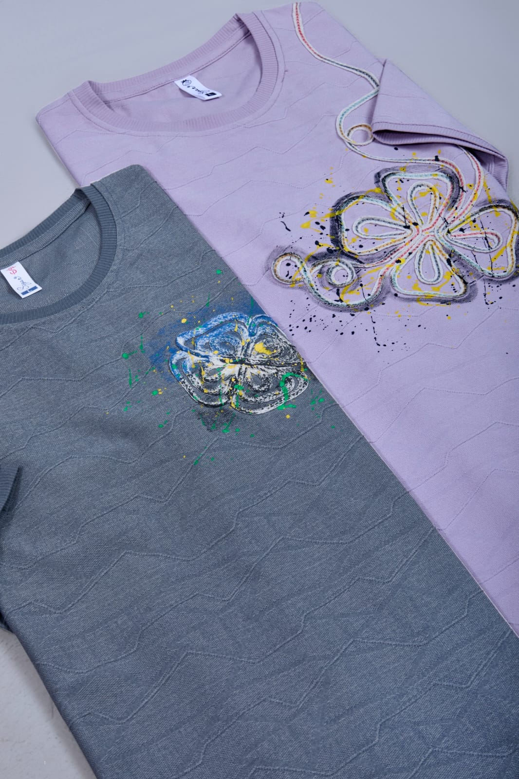 D No 5626 Side Embroidery Sigar Jacquard Mens Tshirts Supplier India