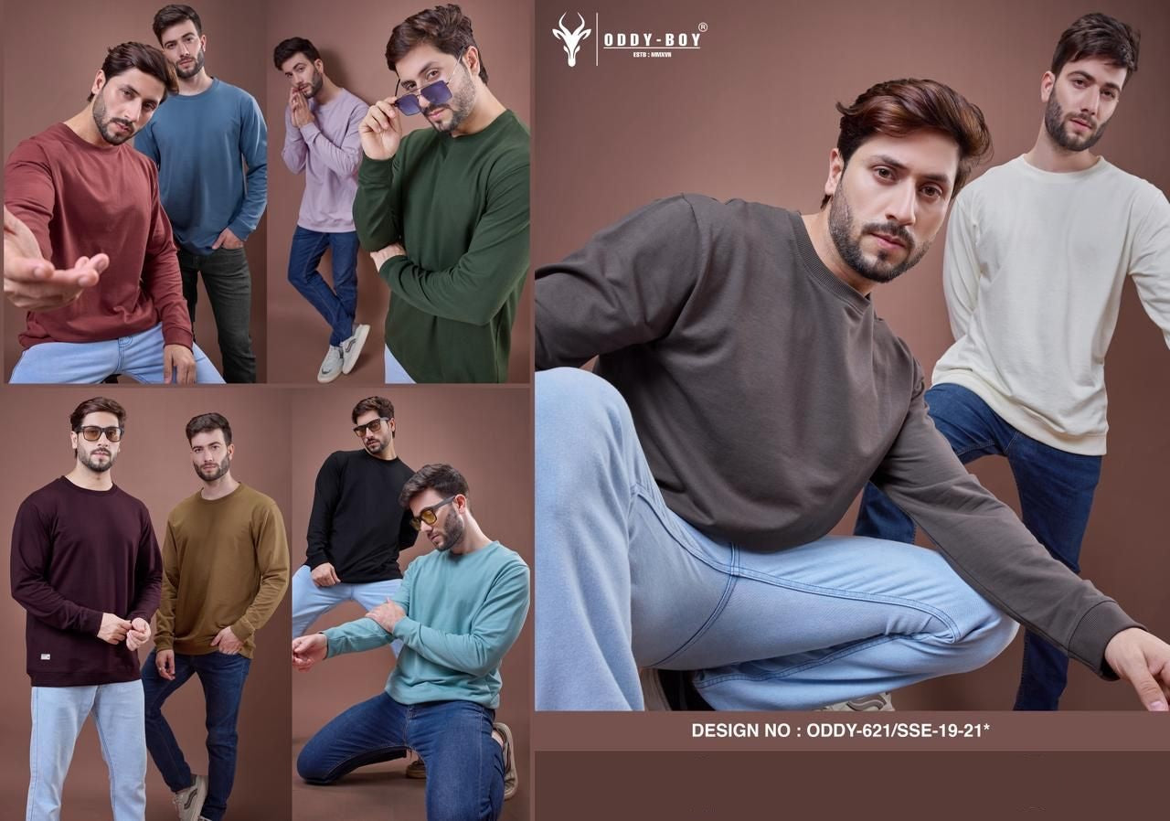 D No 621 Sse 19 21 Oddy Boy Cotton Looper Mens Tshirts Wholesaler India