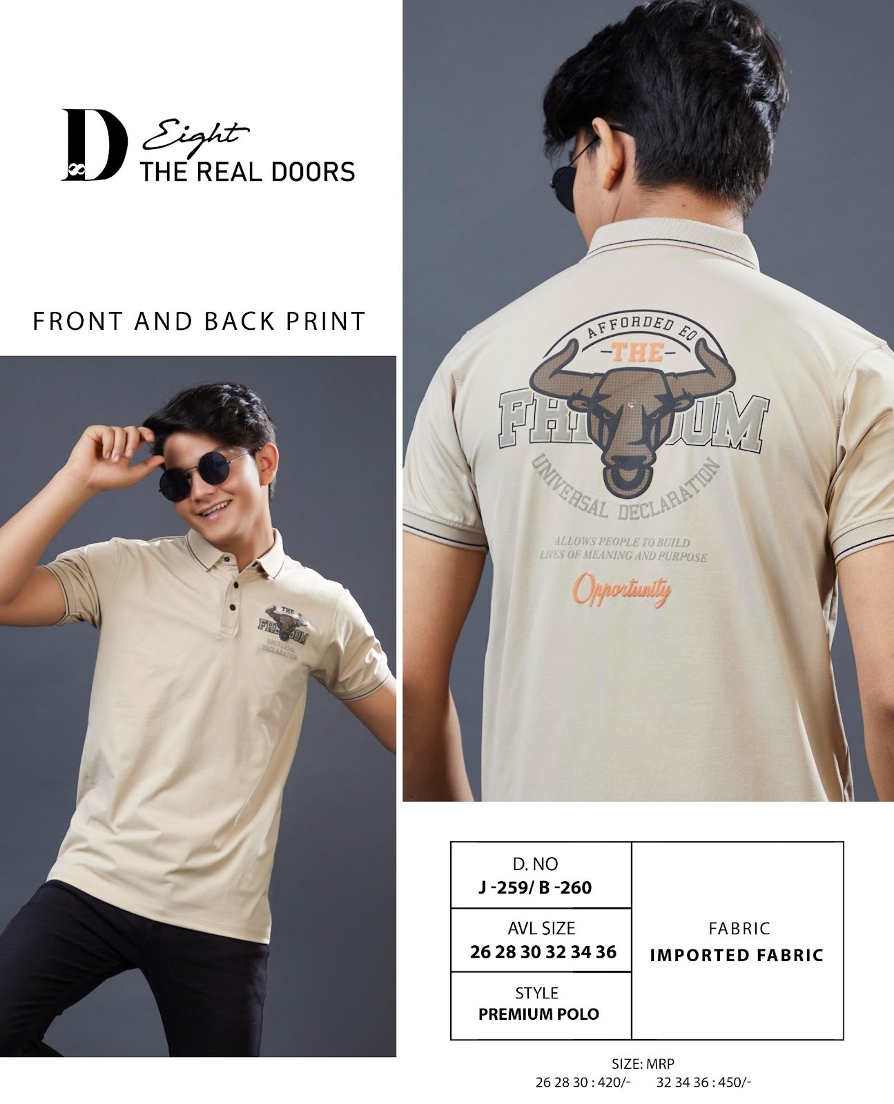 D No J-259 B-260 D-8 Imported Boys Tshirt Exporter