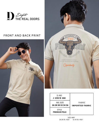 D No J-259 B-260 D-8 Imported Boys Tshirt Exporter