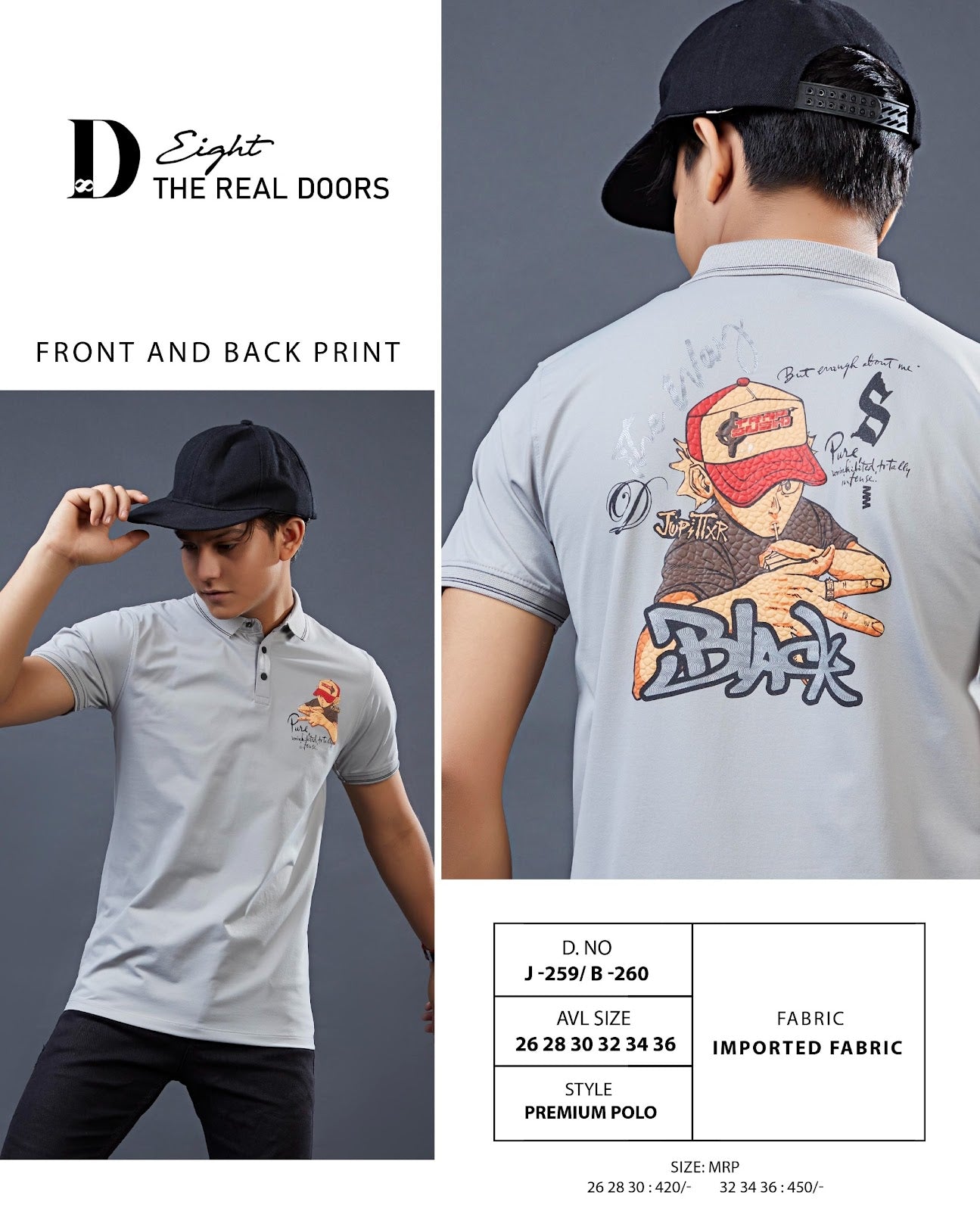D No J-259 B-260 D-8 Imported Boys Tshirt Exporter