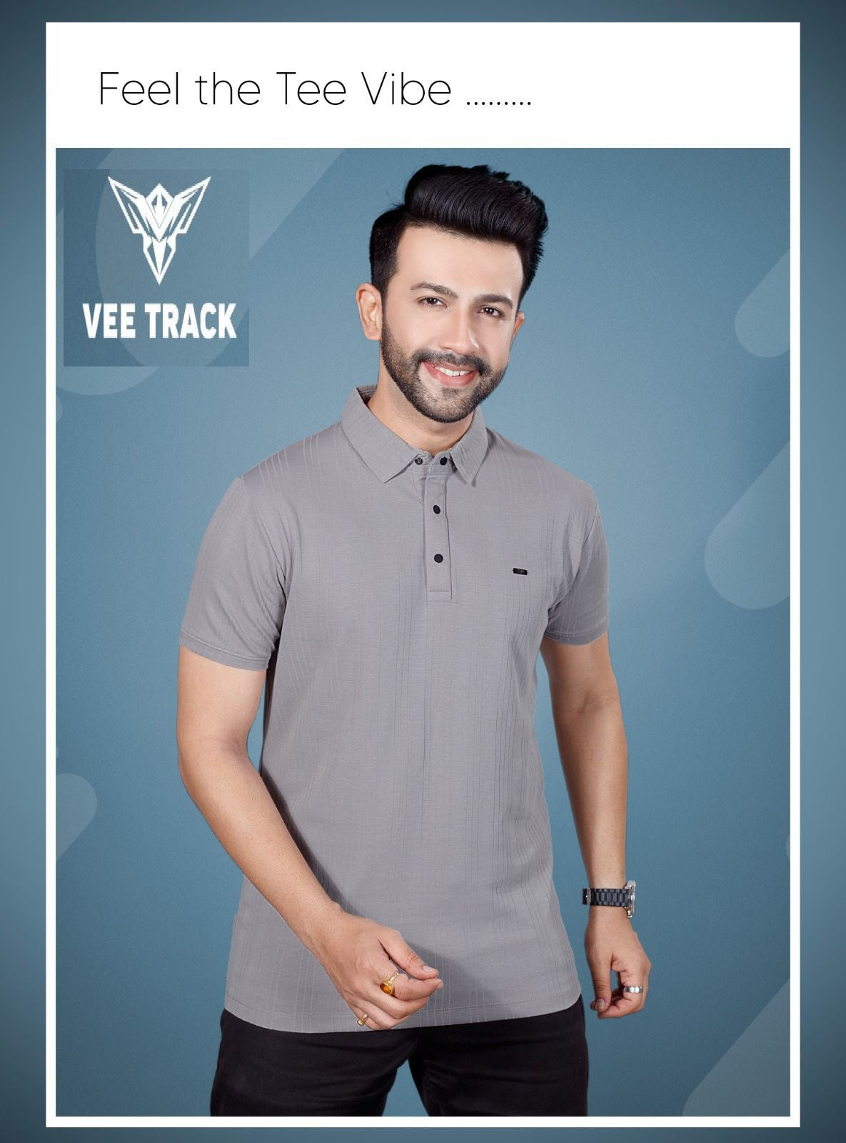 D No V2073 Vee Track Canvas Mens Tshirts Supplier