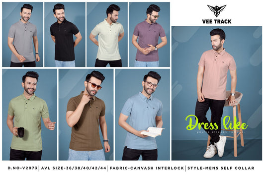 D No V2073 Vee Track Canvas Mens Tshirts Supplier