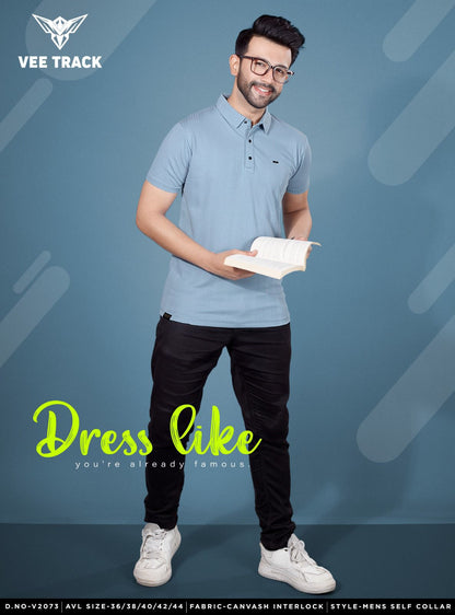 D No V2073 Vee Track Canvas Mens Tshirts Supplier