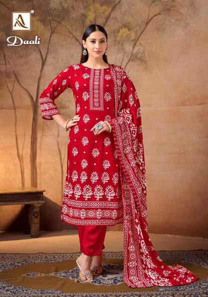 Daali Alok Viscose Karachi Pashmina Salwar Suits Exporter Ahmedabad