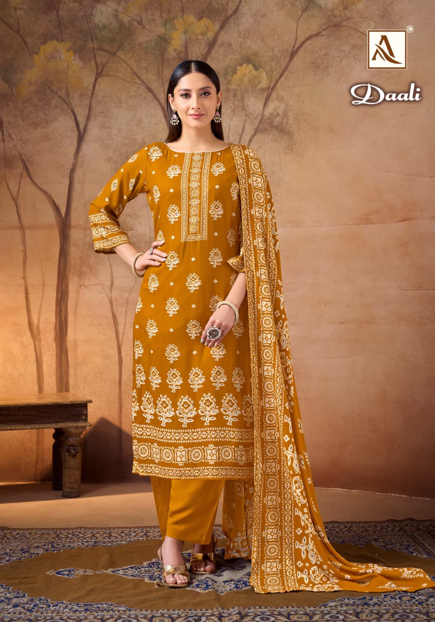 Daali Alok Viscose Karachi Pashmina Salwar Suits Exporter Ahmedabad