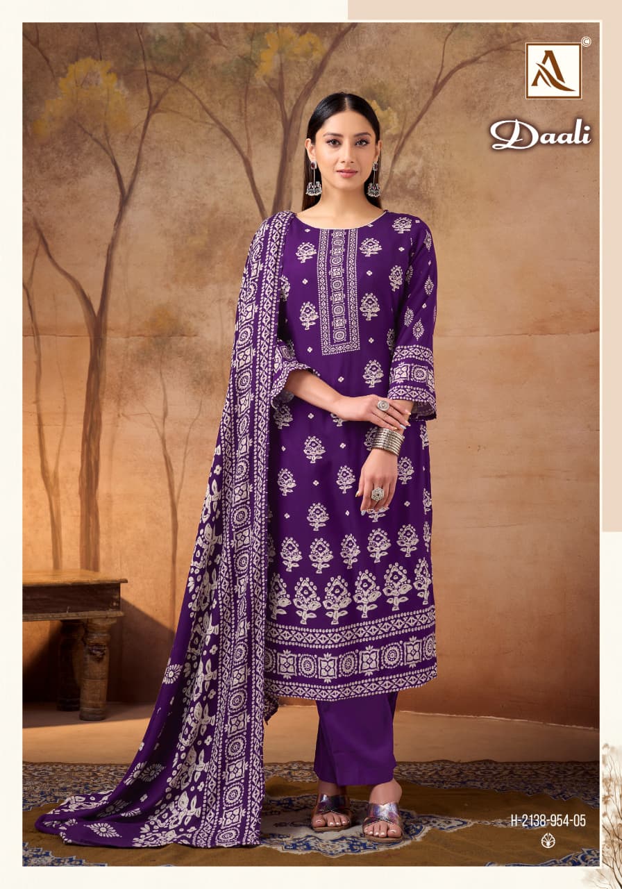 Daali Alok Viscose Karachi Pashmina Salwar Suits Exporter Ahmedabad