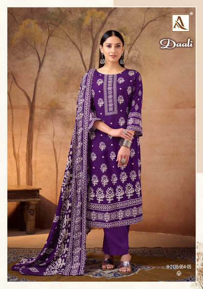 Daali Alok Viscose Karachi Pashmina Salwar Suits Exporter Ahmedabad