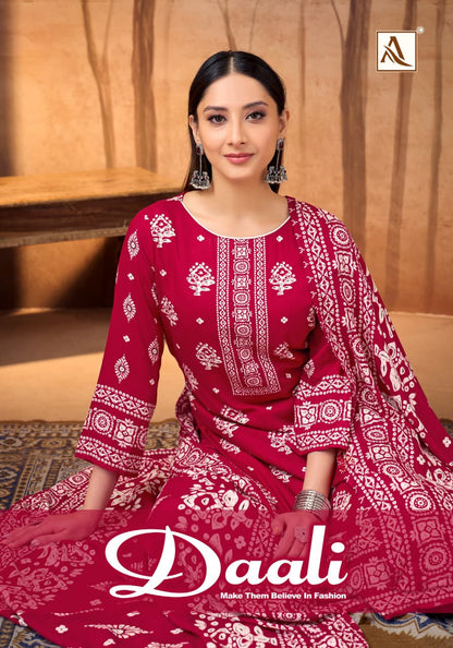 Daali Alok Viscose Karachi Pashmina Salwar Suits Exporter Ahmedabad