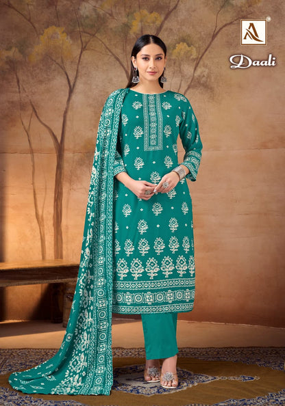 Daali Alok Viscose Karachi Pashmina Salwar Suits Exporter Ahmedabad