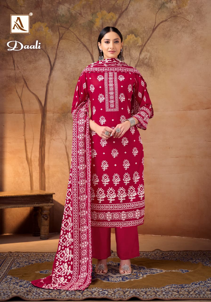 Daali Alok Viscose Karachi Pashmina Salwar Suits Exporter Ahmedabad