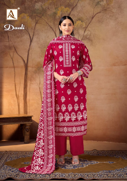 Daali Alok Viscose Karachi Pashmina Salwar Suits Exporter Ahmedabad