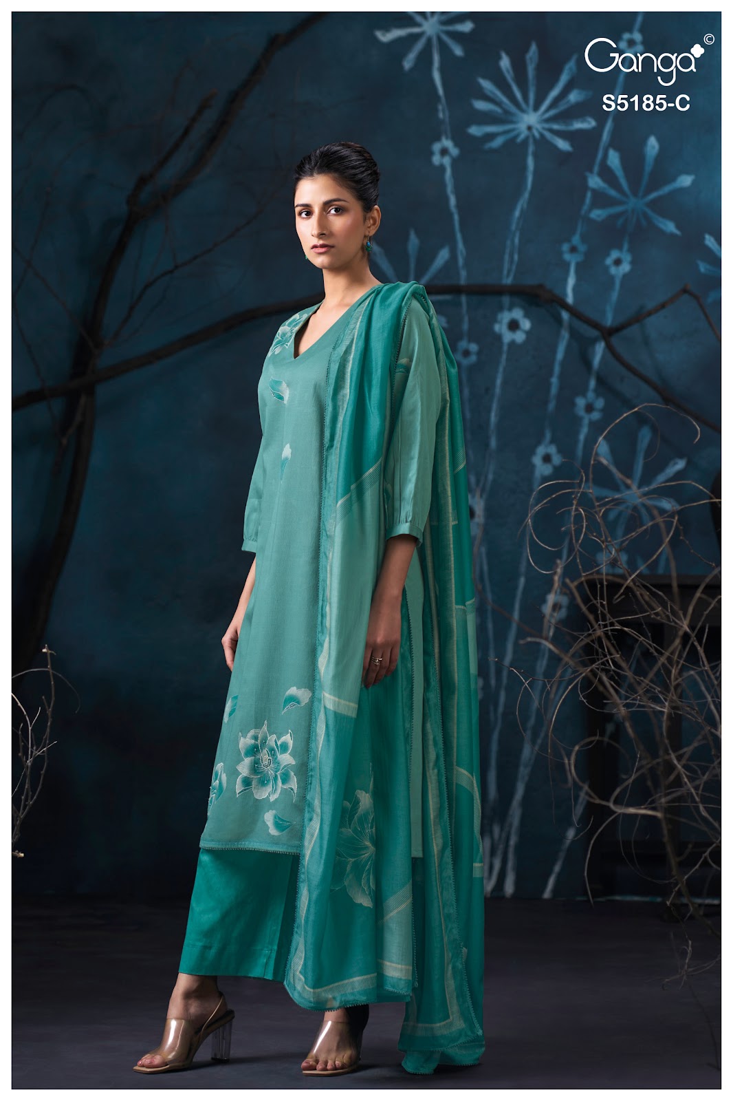 Daanya S5185 Ganga Corduroy Pant Style Suits Wholesaler India