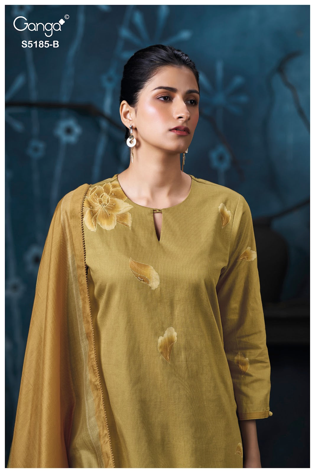 Daanya S5185 Ganga Corduroy Pant Style Suits Wholesaler India