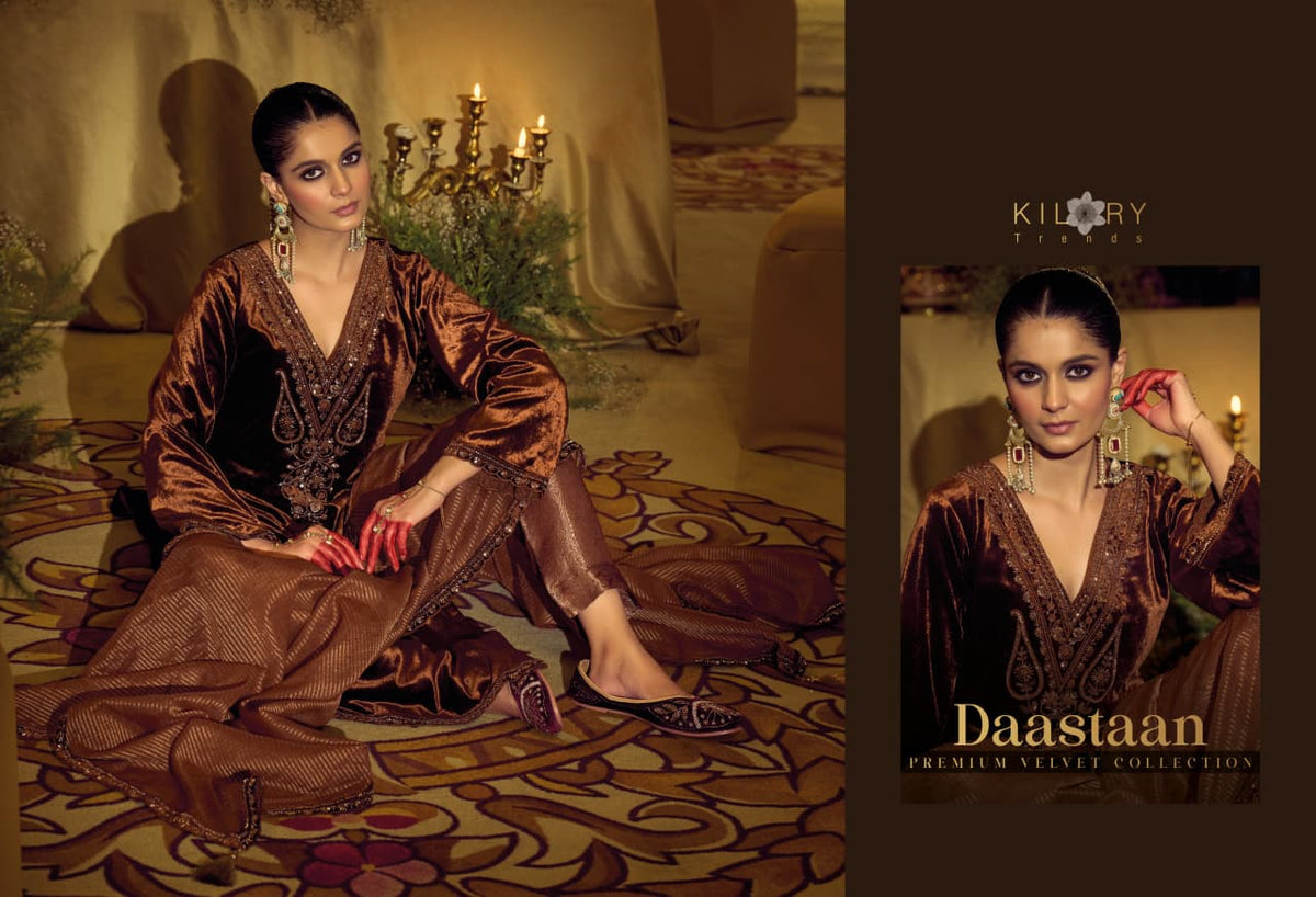 Daastaan Kilory Velvet Suits Supplier