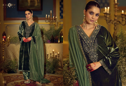 Daastaan Kilory Velvet Suits Supplier