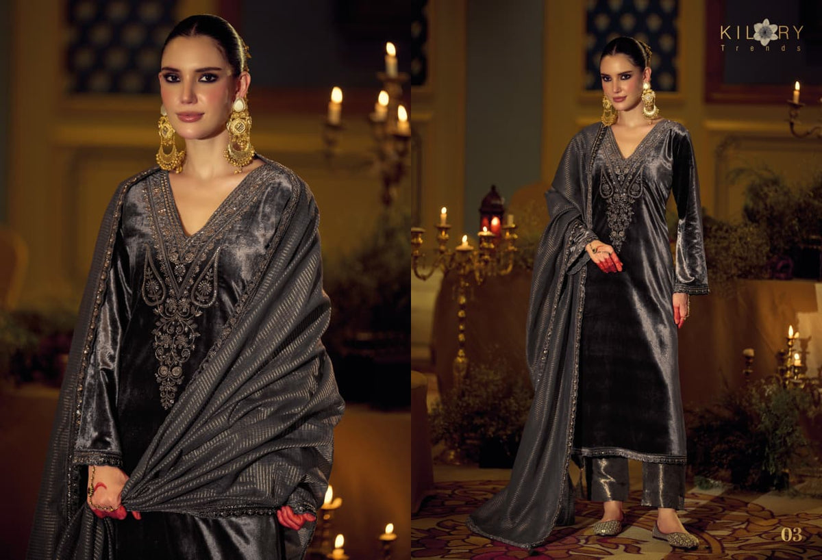 Daastaan Kilory Velvet Suits Supplier