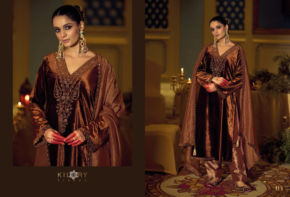 Daastaan Kilory Velvet Suits Supplier