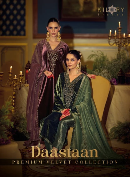 Daastaan Kilory Velvet Suits Supplier