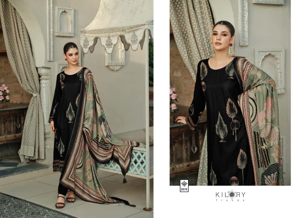 Dahleez Kilory Viscose Pashmina Suits Wholesaler India