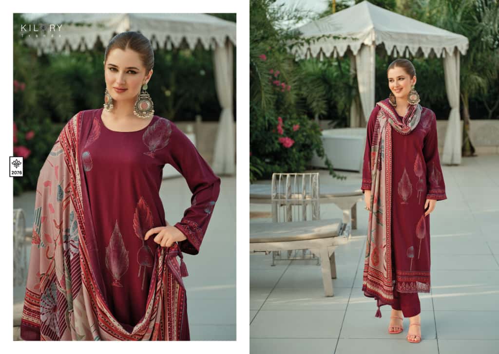 Dahleez Kilory Viscose Pashmina Suits Wholesaler India