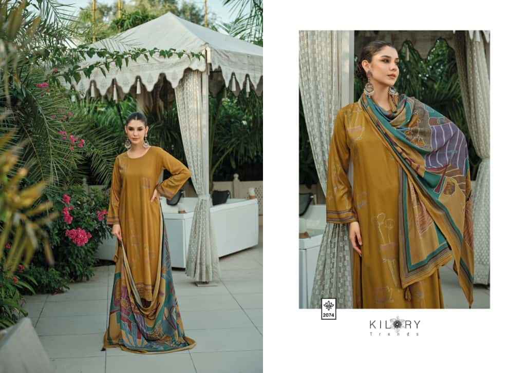 Dahleez Kilory Viscose Pashmina Suits Wholesaler India