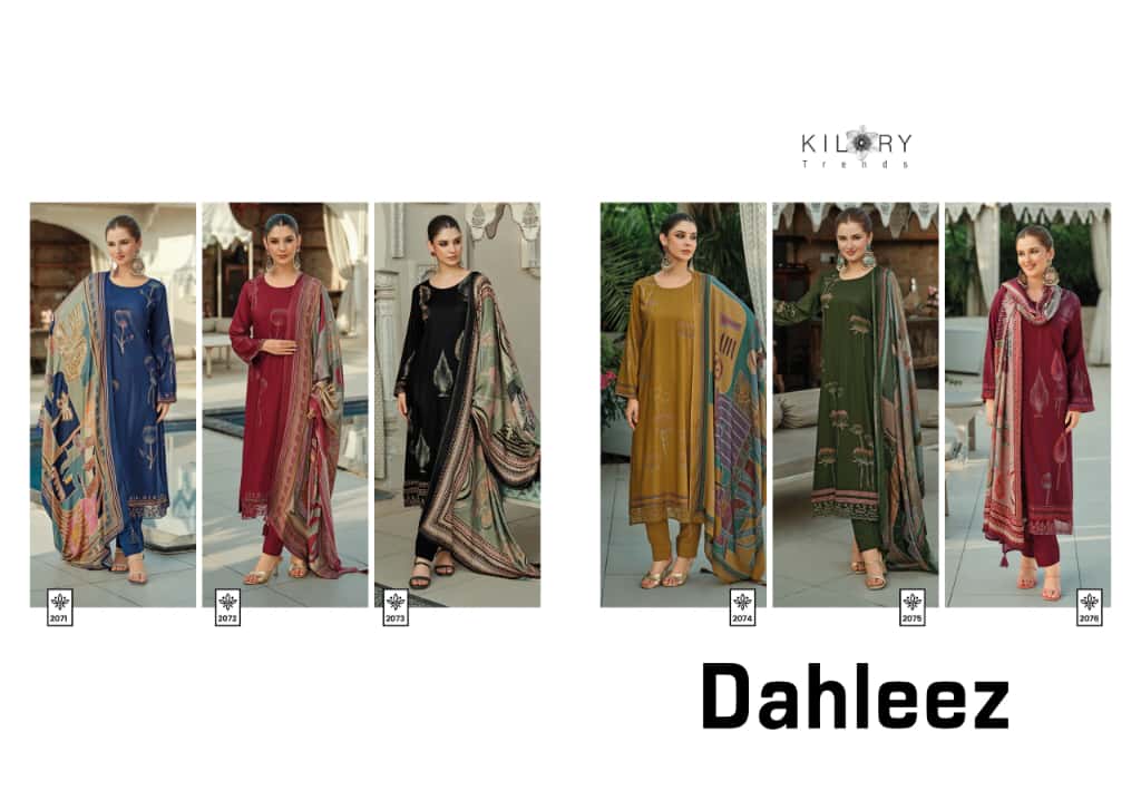 Dahleez Kilory Viscose Pashmina Suits Wholesaler India