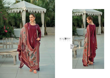 Dahleez Kilory Viscose Pashmina Suits Wholesaler India