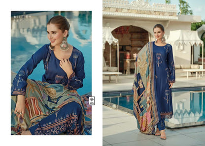 Dahleez Kilory Viscose Pashmina Suits Wholesaler India