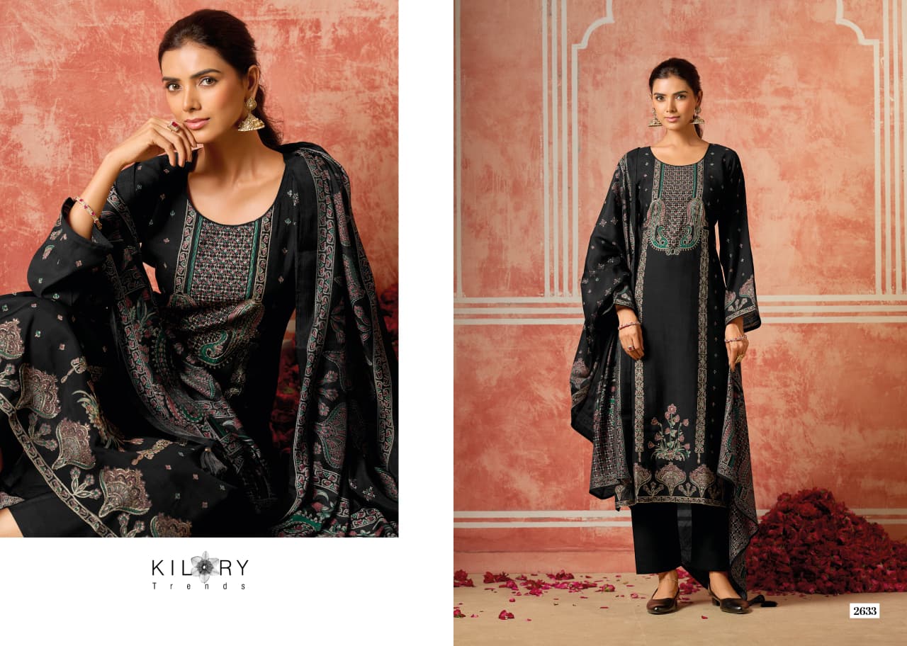 Dainaa Kilory Muslin Slub Pant Style Suits Supplier Ahmedabad