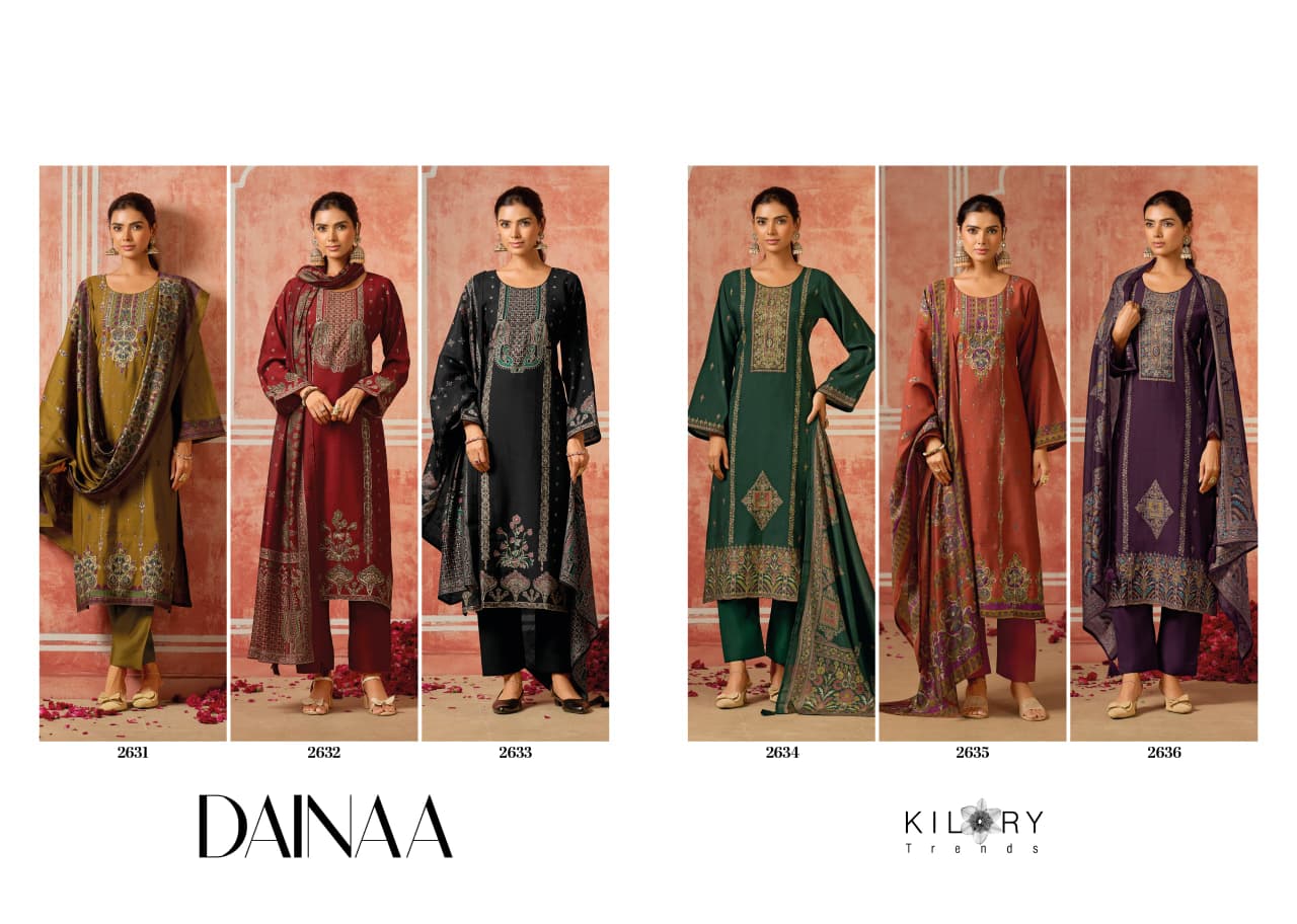 Dainaa Kilory Muslin Slub Pant Style Suits Supplier Ahmedabad