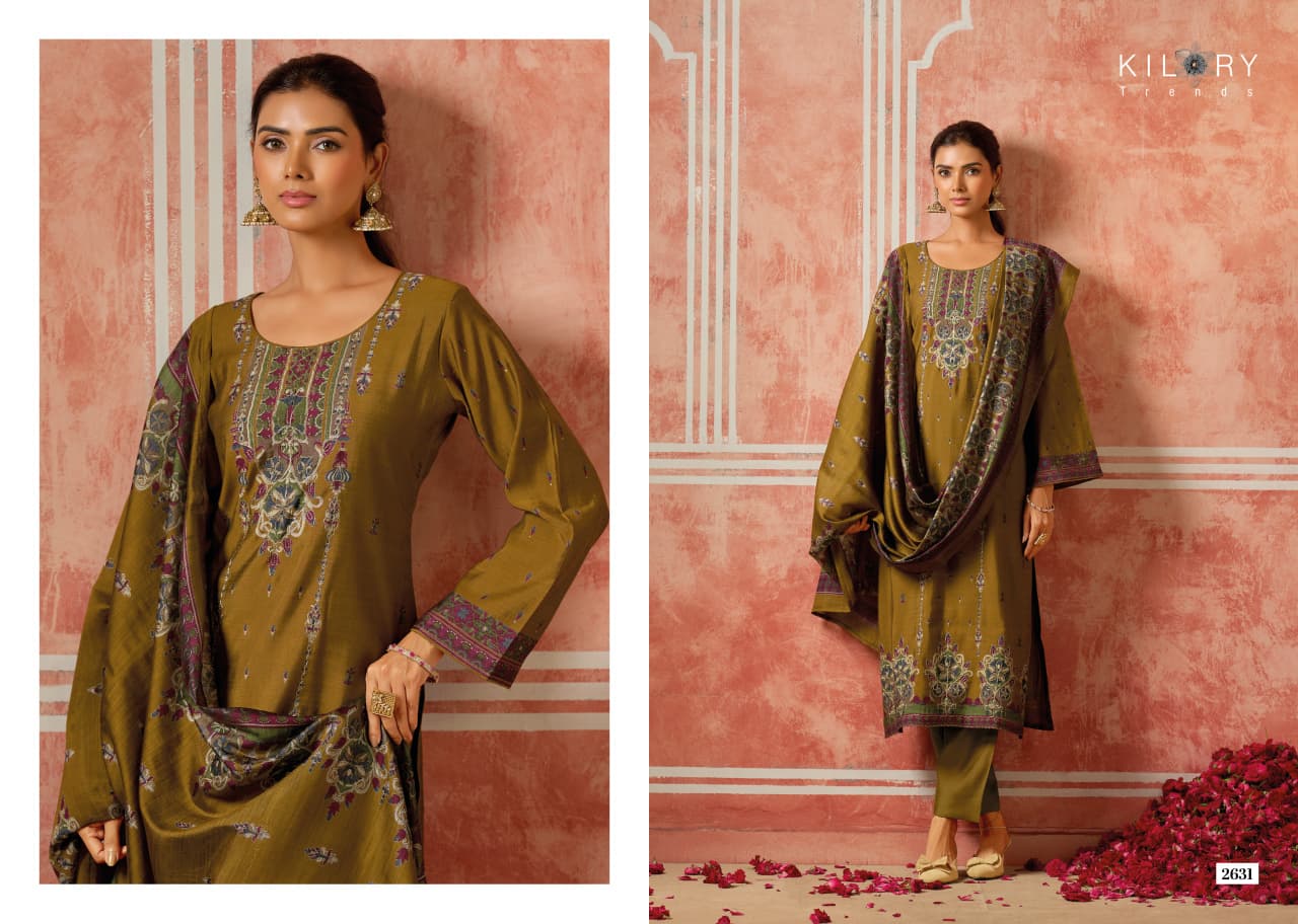 Dainaa Kilory Muslin Slub Pant Style Suits Supplier Ahmedabad