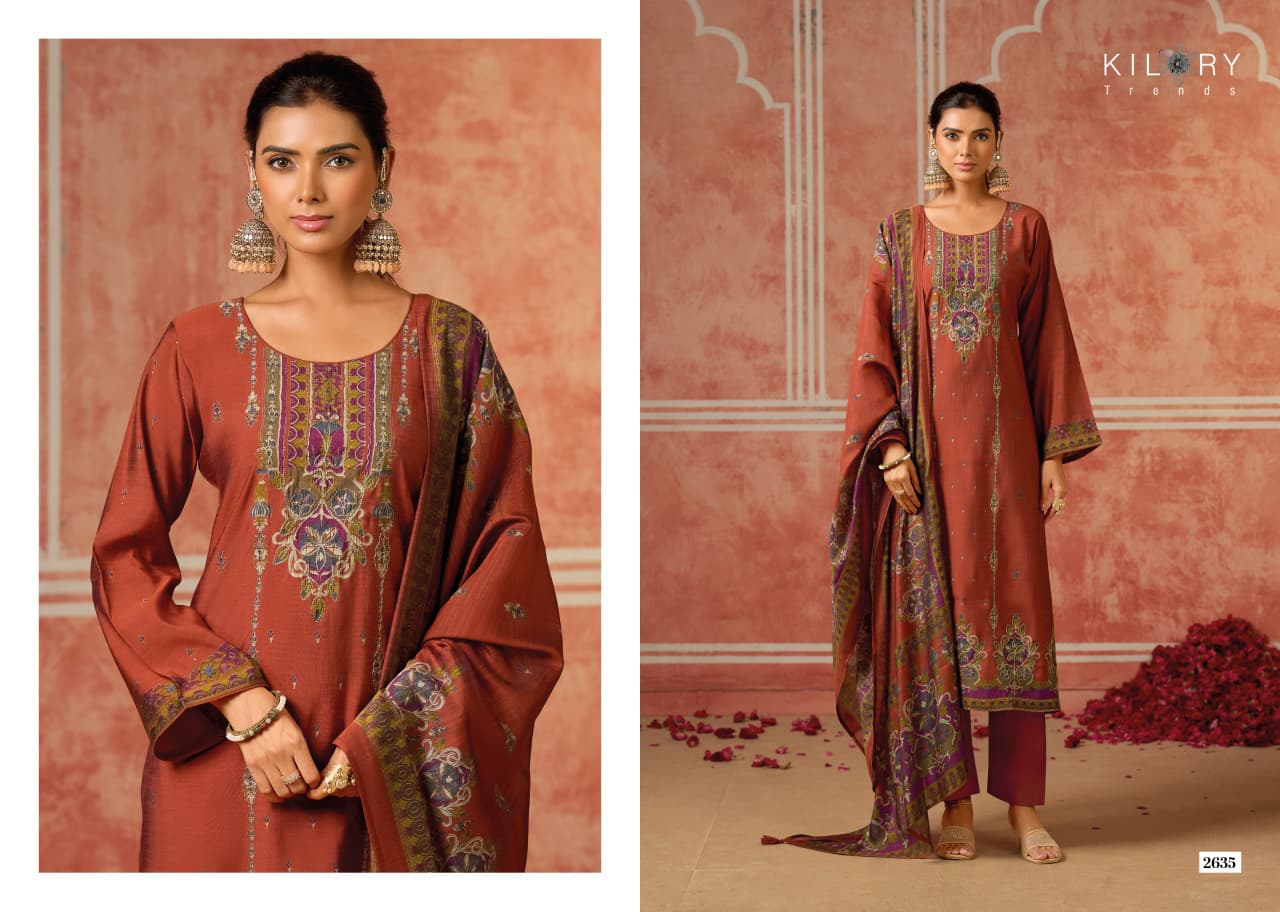 Dainaa Kilory Muslin Slub Pant Style Suits Supplier Ahmedabad