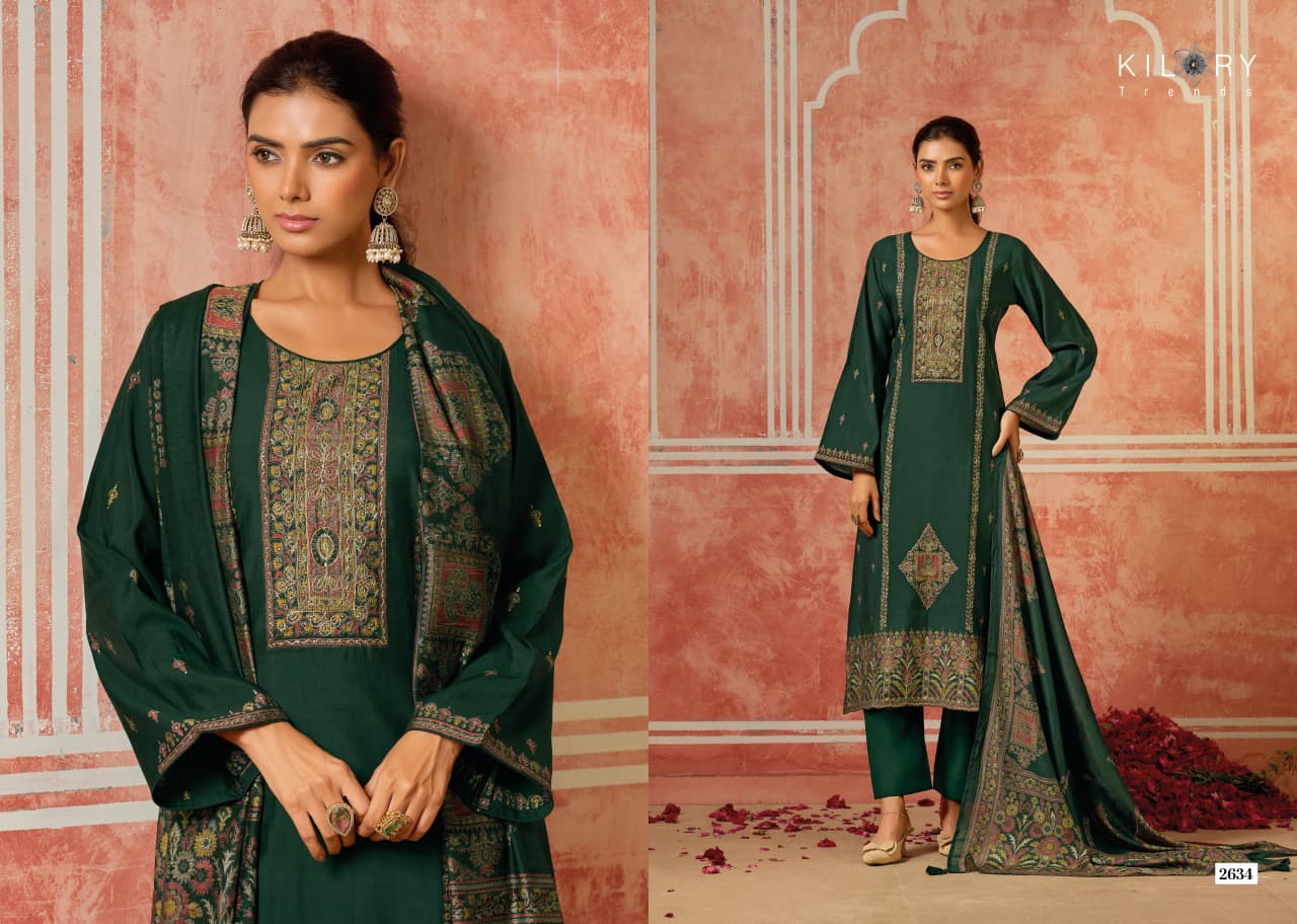 Dainaa Kilory Muslin Slub Pant Style Suits Supplier Ahmedabad