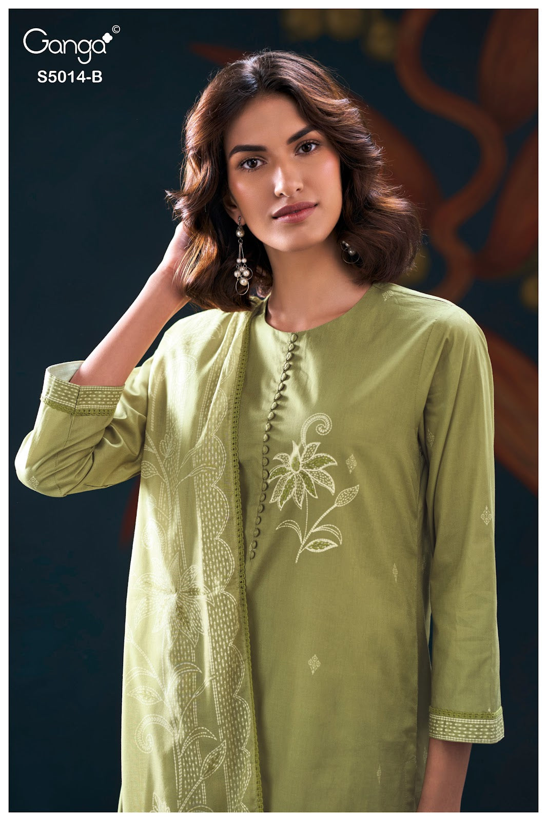 Daira S5014 Ganga Cotton Plazzo Style Suits Wholesale Price