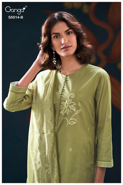 Daira S5014 Ganga Cotton Plazzo Style Suits Wholesale Price
