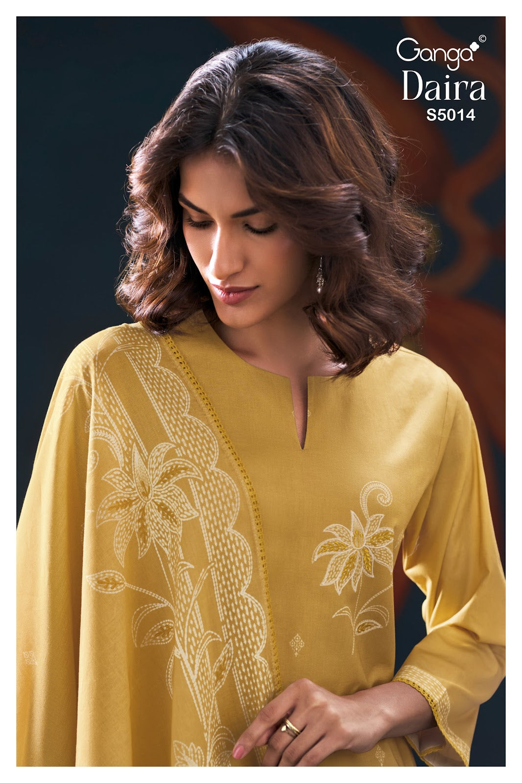 Daira S5014 Ganga Cotton Plazzo Style Suits Wholesale Price