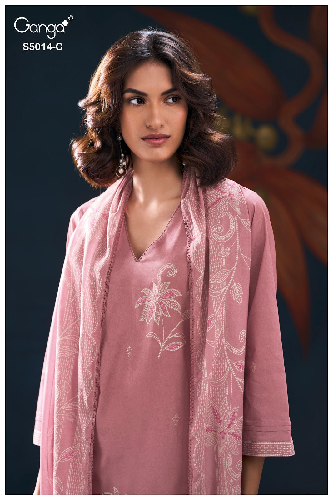 Daira S5014 Ganga Cotton Plazzo Style Suits Wholesale Price