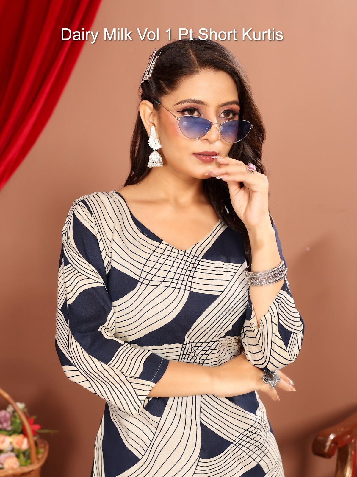 Dairy Milk Vol 1 Pt Rayon 14Kg Short Kurtis Manufacturer Gujarat