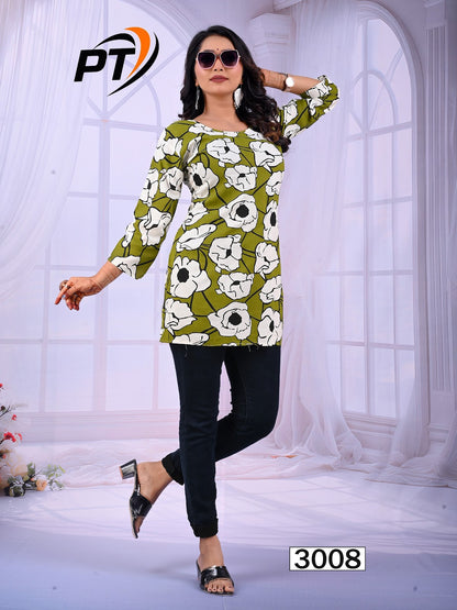 Dairy Milk Vol 3 Pt Rayon 14Kg Short Kurtis Manufacturer India