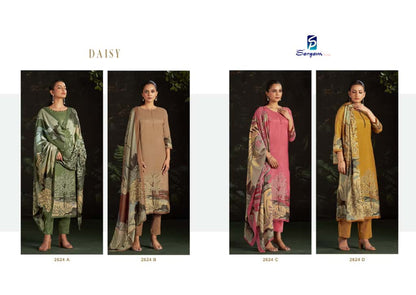 Daisy 2624 Sargam Prints Pure Muslin Pant Style Suits Wholesaler Ahmedabad