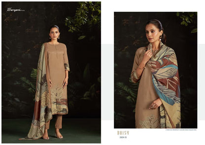 Daisy 2624 Sargam Prints Pure Muslin Pant Style Suits Wholesaler Ahmedabad